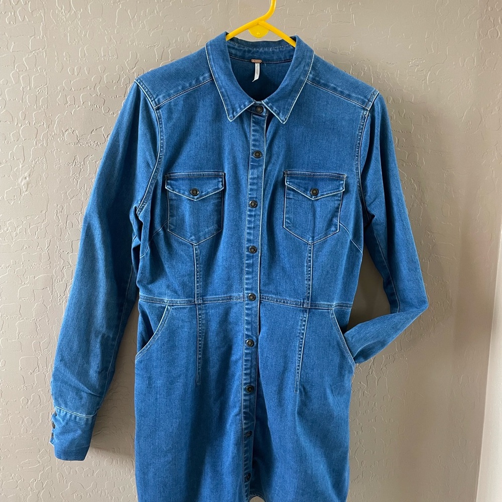 Free People Denim Mini Dress